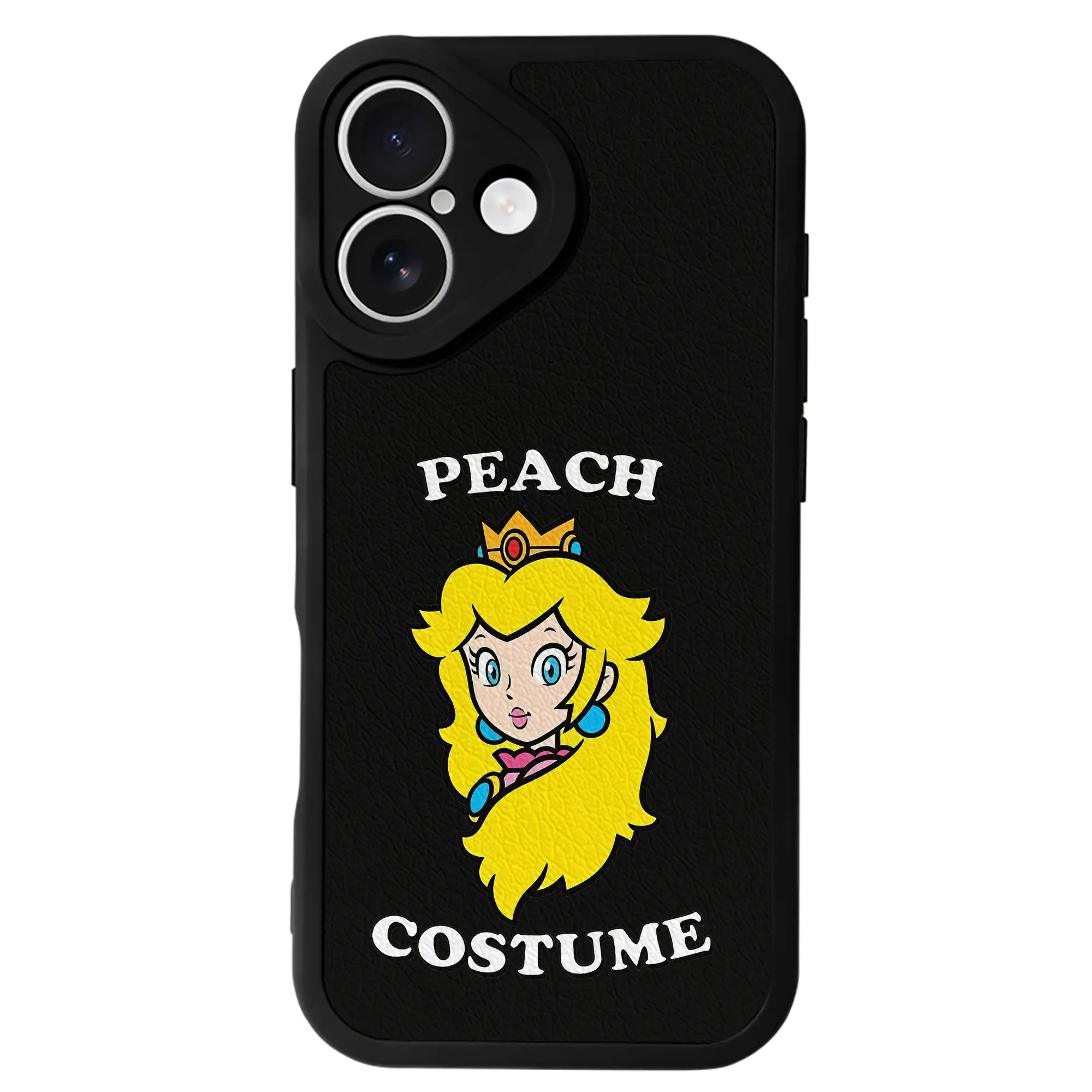 マリオ グッズ ピーチ姫 - IPhone 16シリーズ対応 ・ シリコンスマホケース ・ レザー調 ・ 高精度フィット ・ 耐衝撃 ・ ワイヤレス充電対応 ・ 精密カット